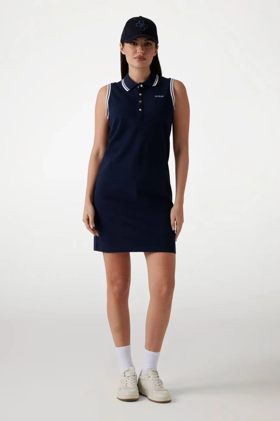 Guess Amaryllis Kadın Lacivert Aktif Elbise V5GK04KCOK1-A71W