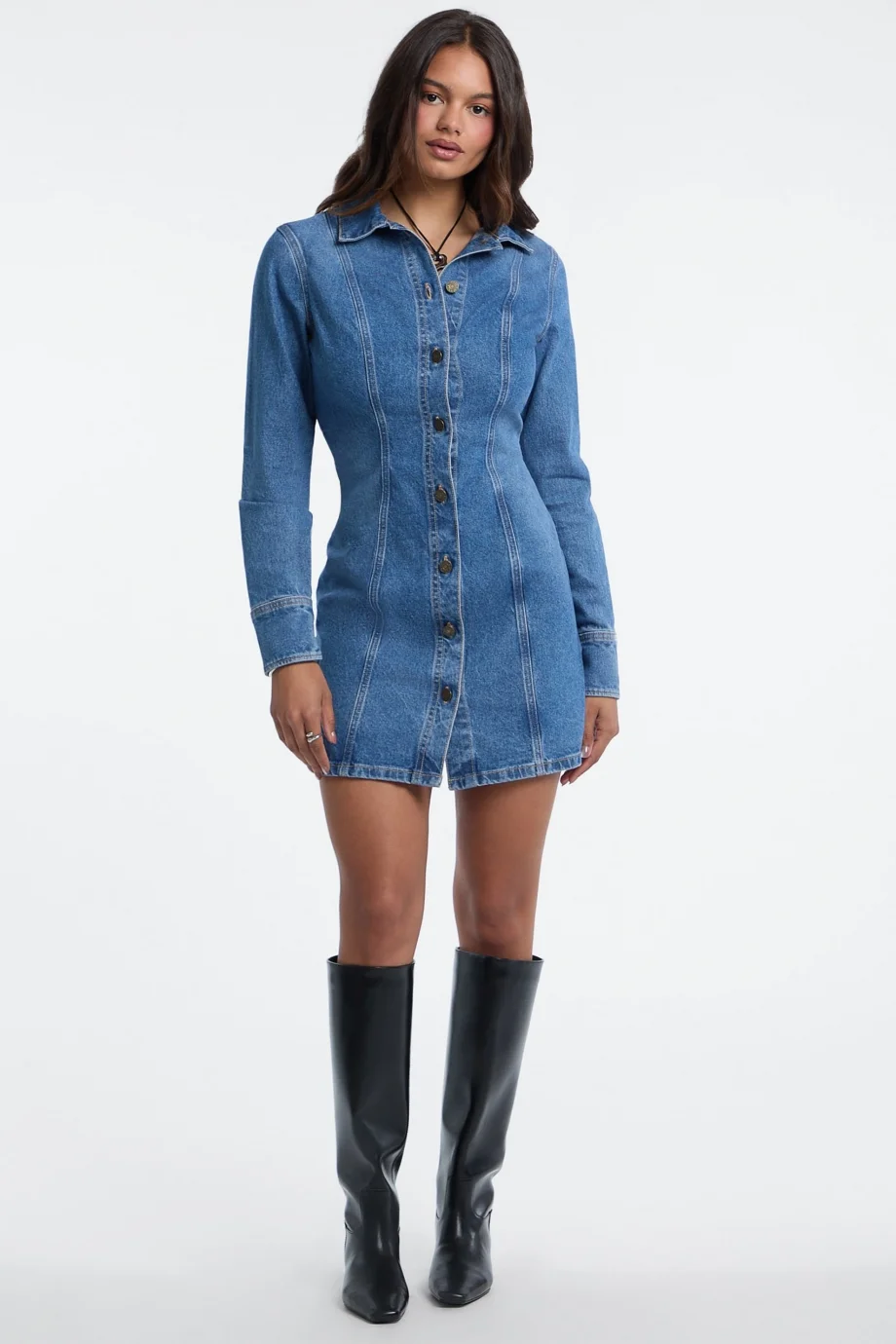 Guess Kadın Mavi Elbise W5BK48D5M48-GJLV