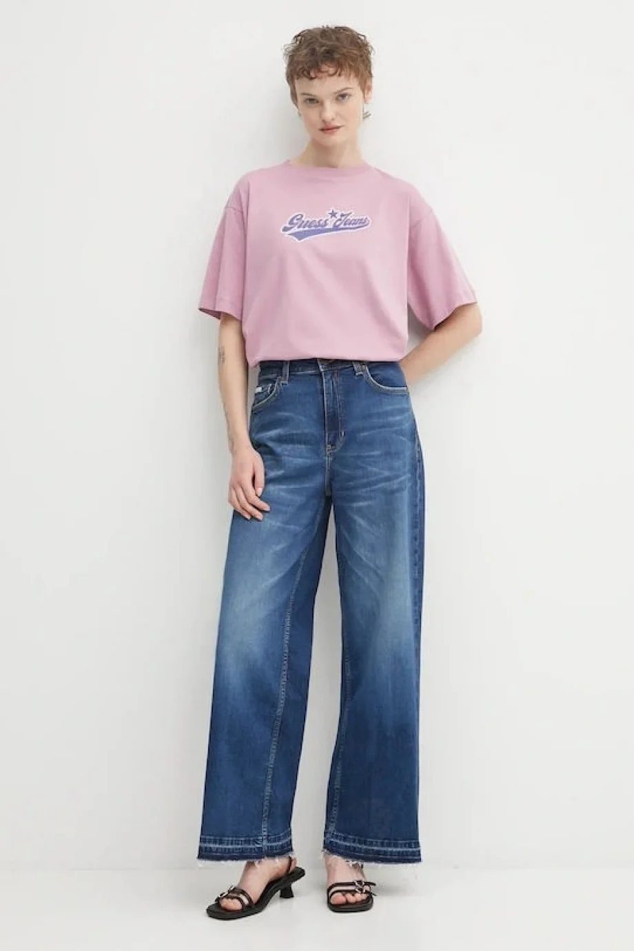 Guess Kadın Mavi Loose Fit Jean W5BA2ZD5RAA-GJEW