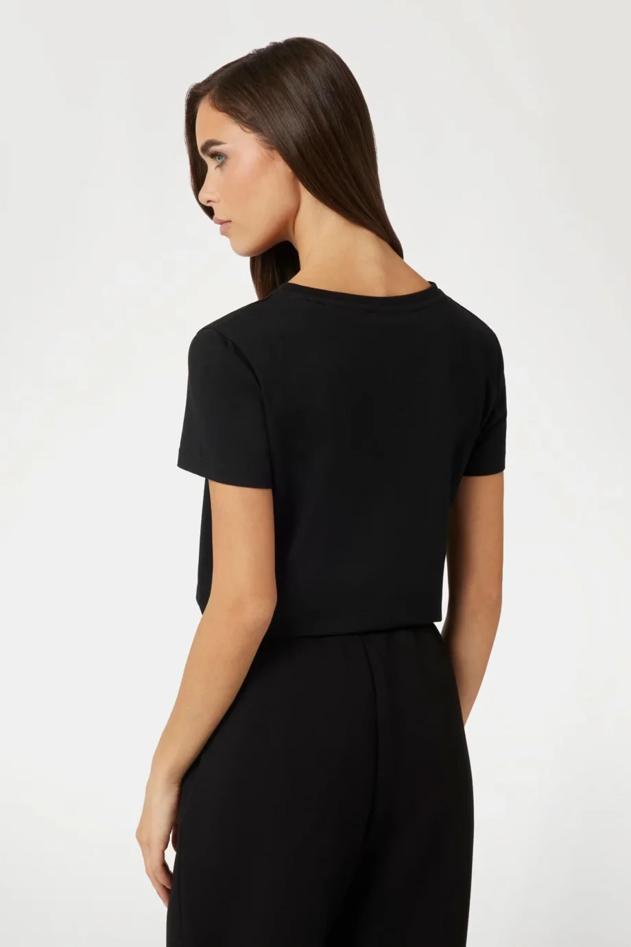 Guess Briana Kadın Siyah Aktif Regular Fit T-Shirt V3BI11J1314-JBLK