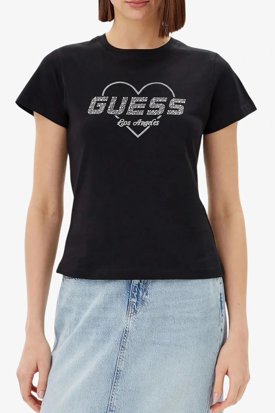 Guess Narciso Kadın Siyah Aktif Regular Fit T-Shirt V5GI10K9RM1-JBLK