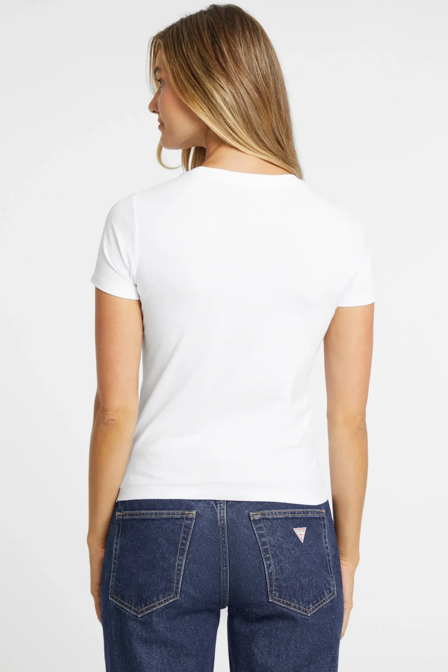 Guess Jeans Kadın Beyaz Slim Fit T-Shirt W4YI04J1314-G011