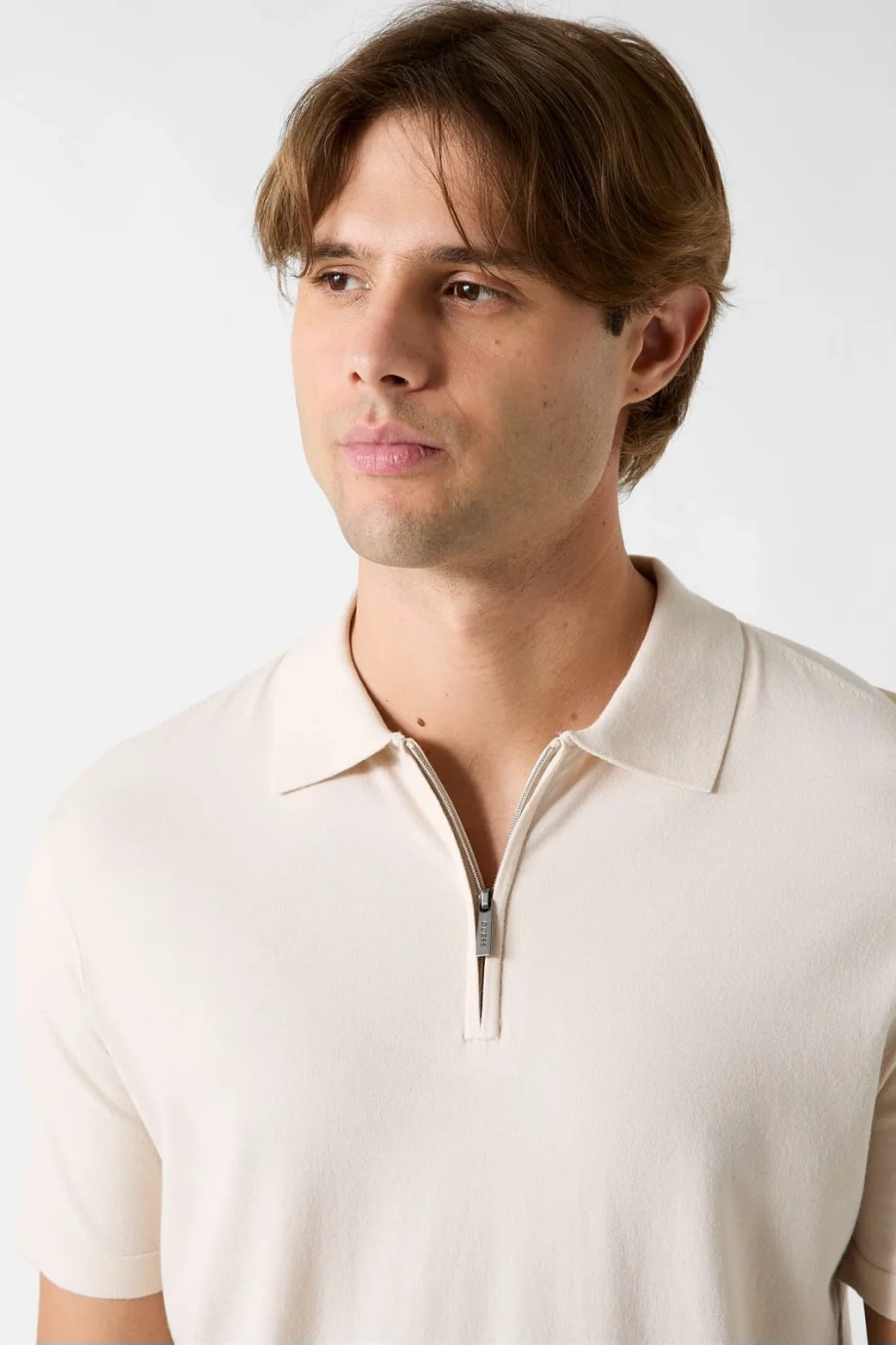 Guess Kadir Teknik Kısa Kollu Polo Yakalı Erkek Krem Triko M6RR15Z4442-G1I6