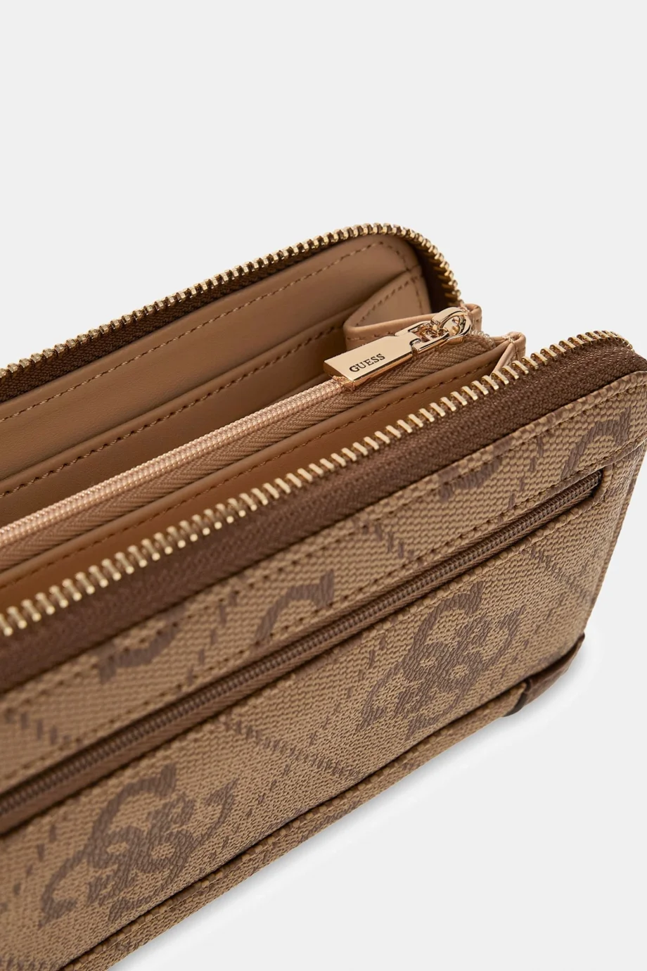 Guess Karnilla Logolu Büyük Boy Kadın Kahverengi Cüzdan SWOS9901146-LGW