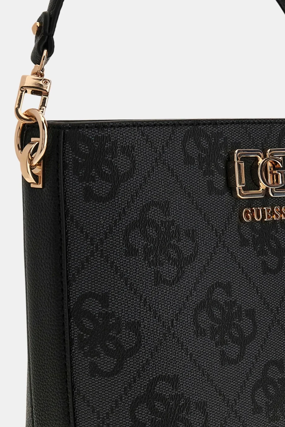Guess Karnilla Logolu Büzgülü Kadın Antrasit El Çantası HWOS9901010-CLO