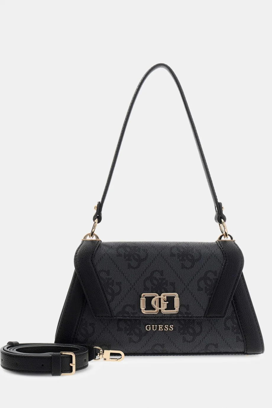 Guess Karnilla Logolu Kapaklı Omuz Kadın Antrasit El Çantası HWOS9901190-CLO