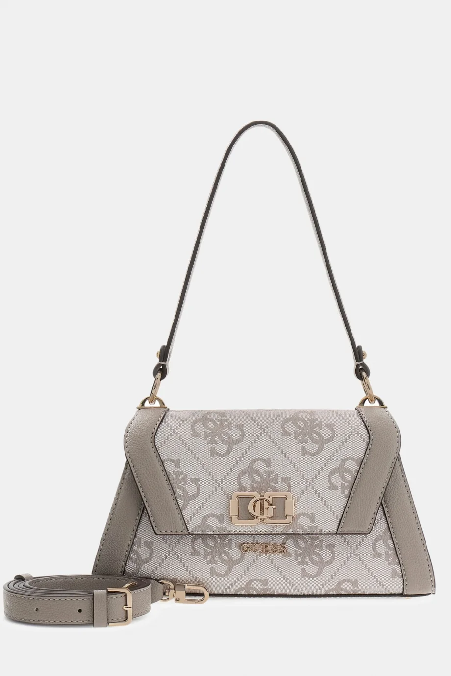 Guess Karnilla Logolu Kapaklı Omuz Kadın  Koyu Kahverengi  El Çantası HWOS9901190-DKO