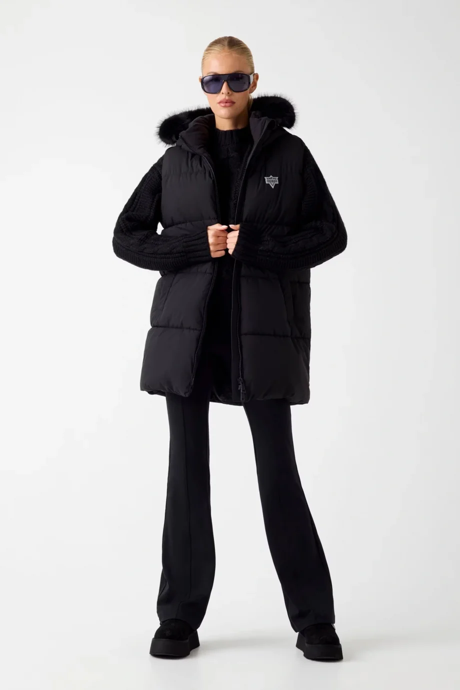 Guess Katrina Kadın Siyah Yelek W5BL81W3282-JBLK