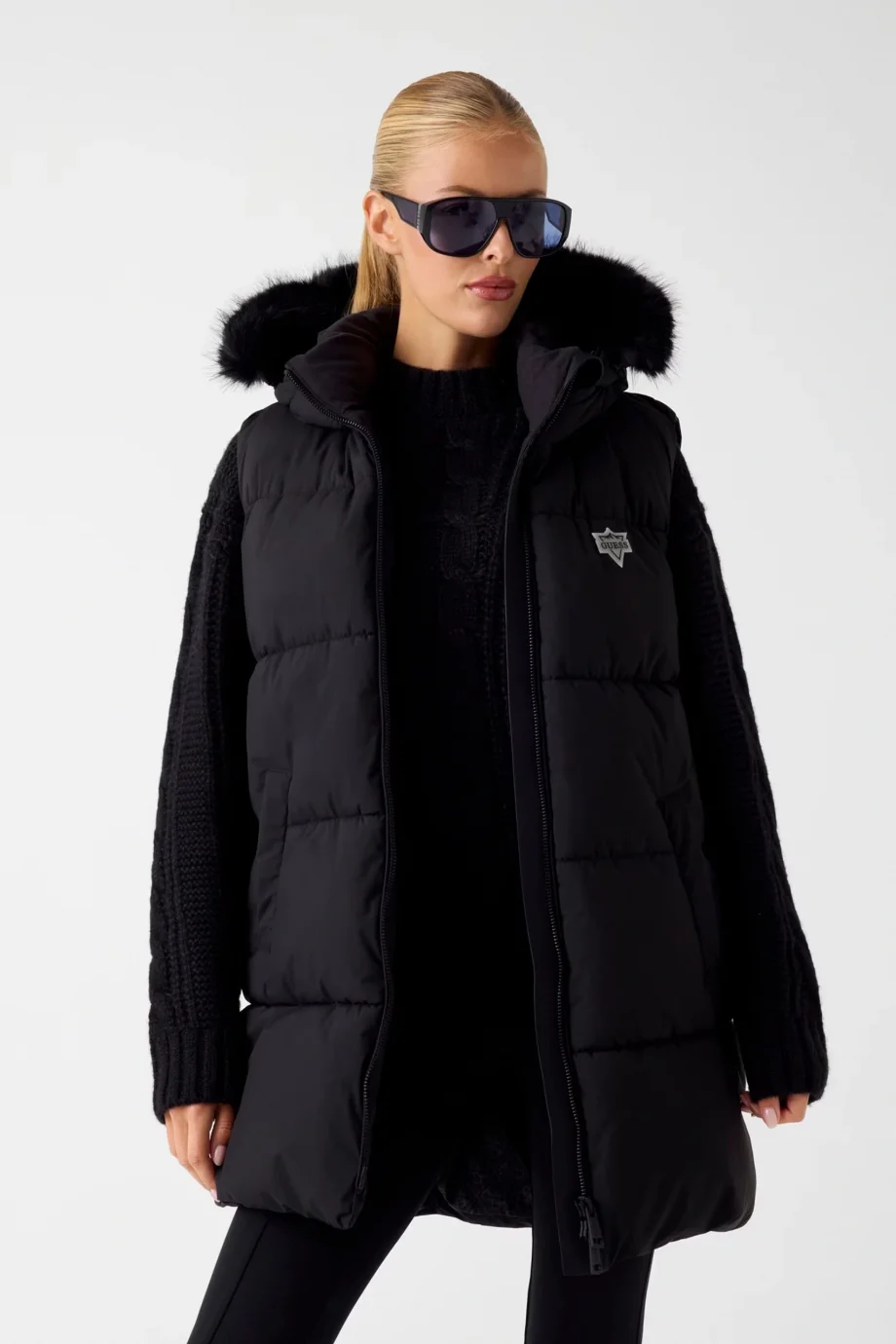 Guess Katrina Kadın Siyah Yelek W5BL81W3282-JBLK