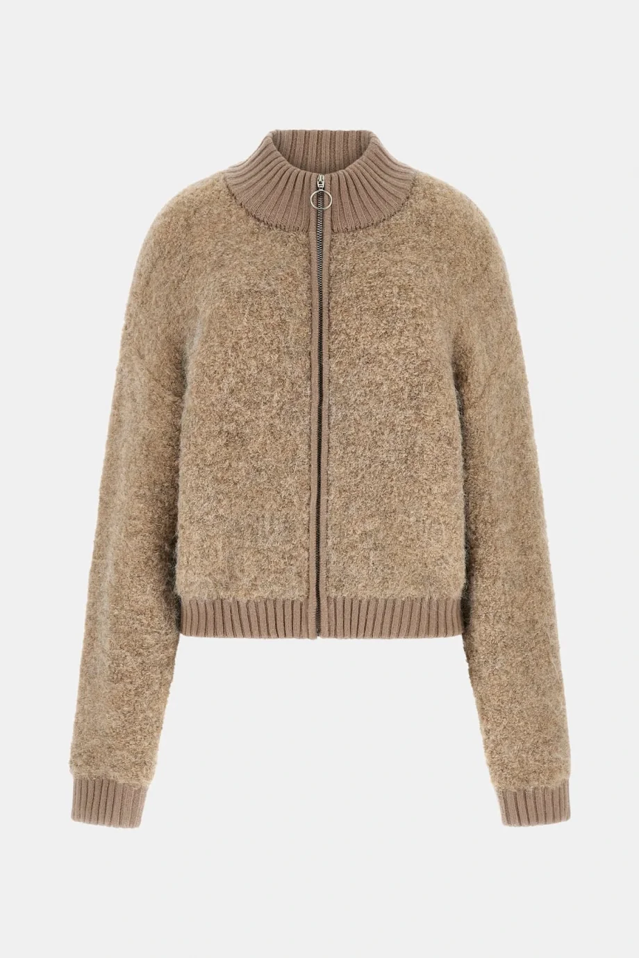 Guess Keiko Kadın Kahverengi Yün Karışımlı Triko Hırka W5BR56Z0702-F1AX