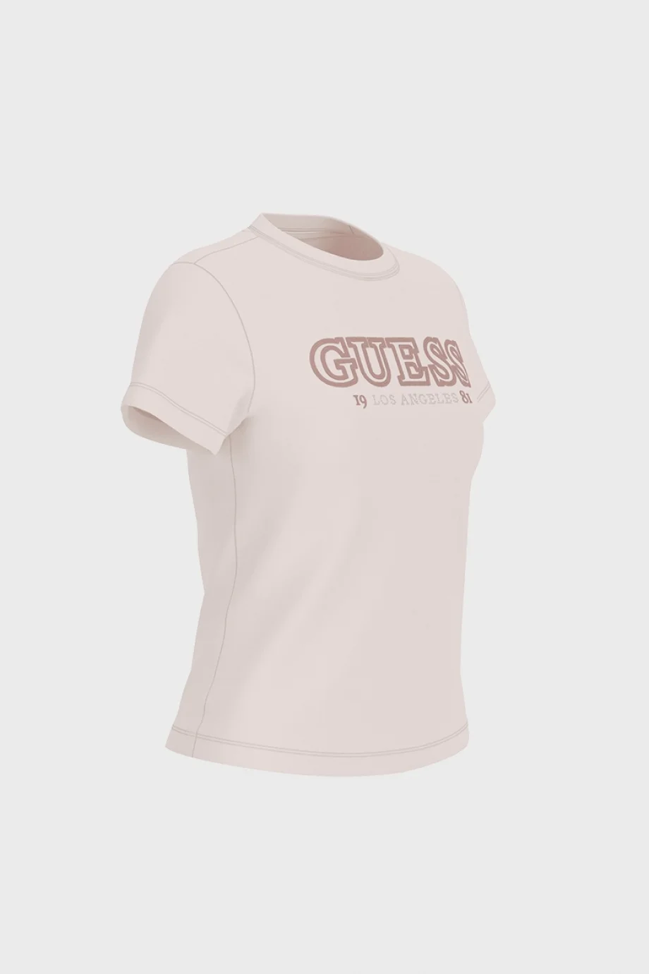 Guess Ketty Bisiklet Yaka Kısa Kollu Kadın Beyaz T-shirt V6RI10I3Z14-G012