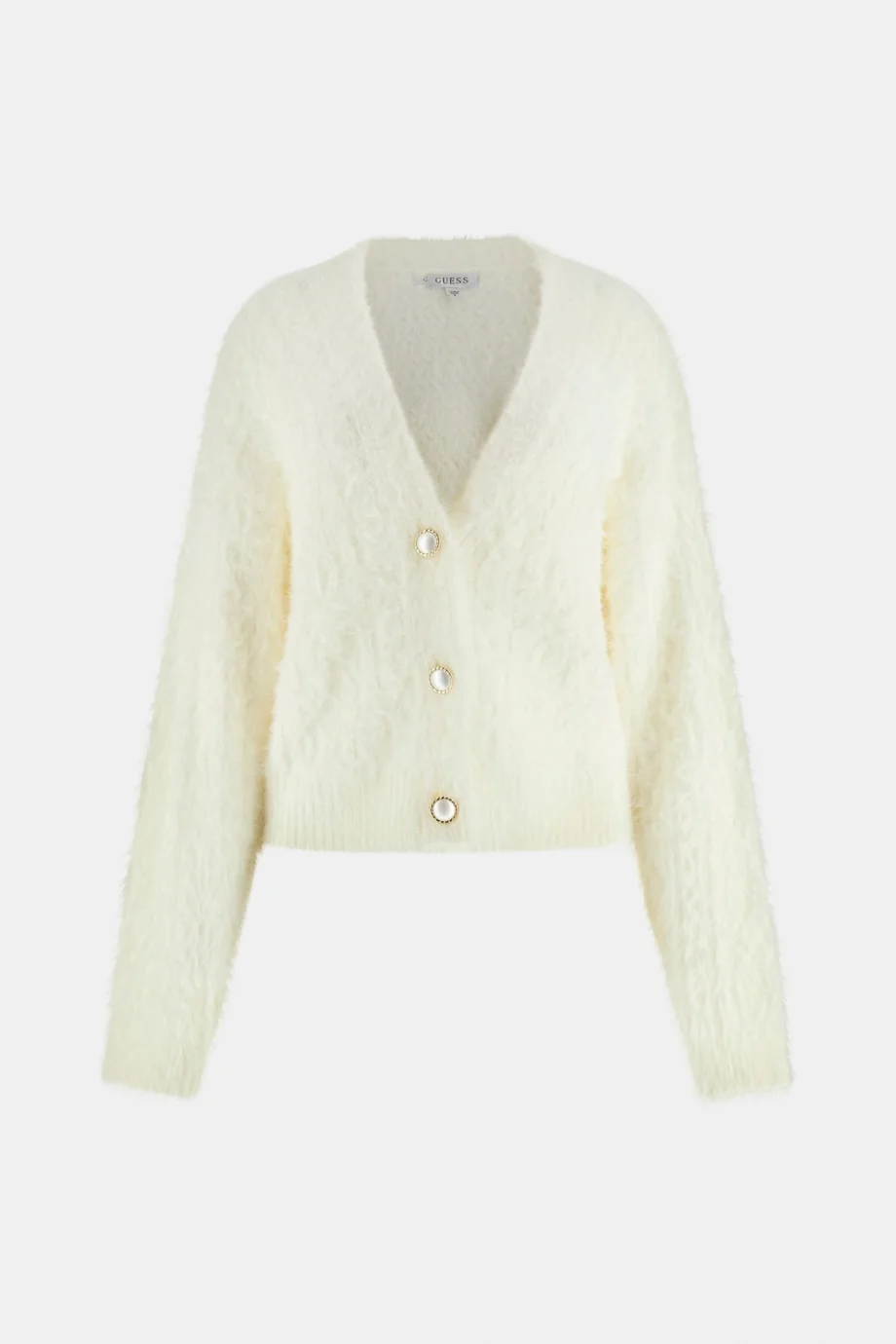 Guess Kinako Kadın Beyaz Triko Hırka W5BR0DZ3BH0-G1O6