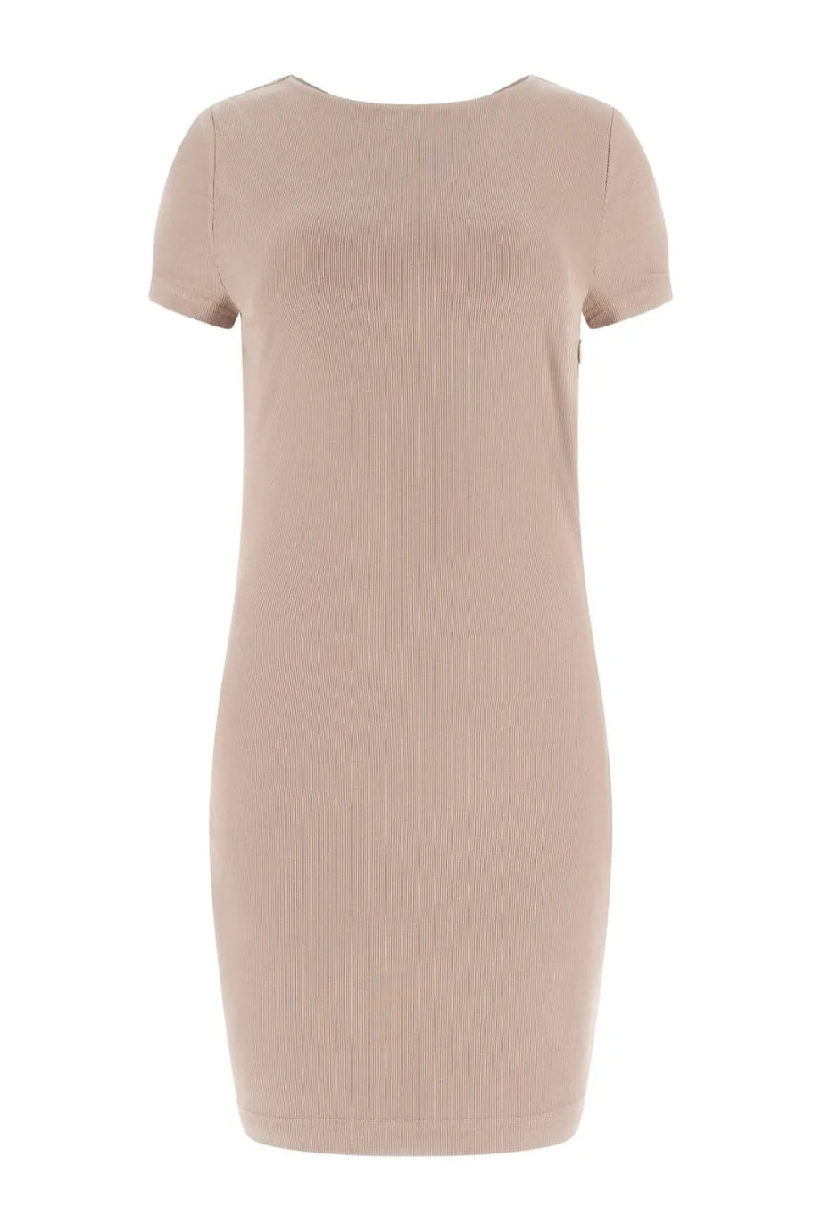 Guess Kısa Kollu Kayık Yaka Milena Mini Kadın Bej Elbise W6RK45KAQL2-A10L