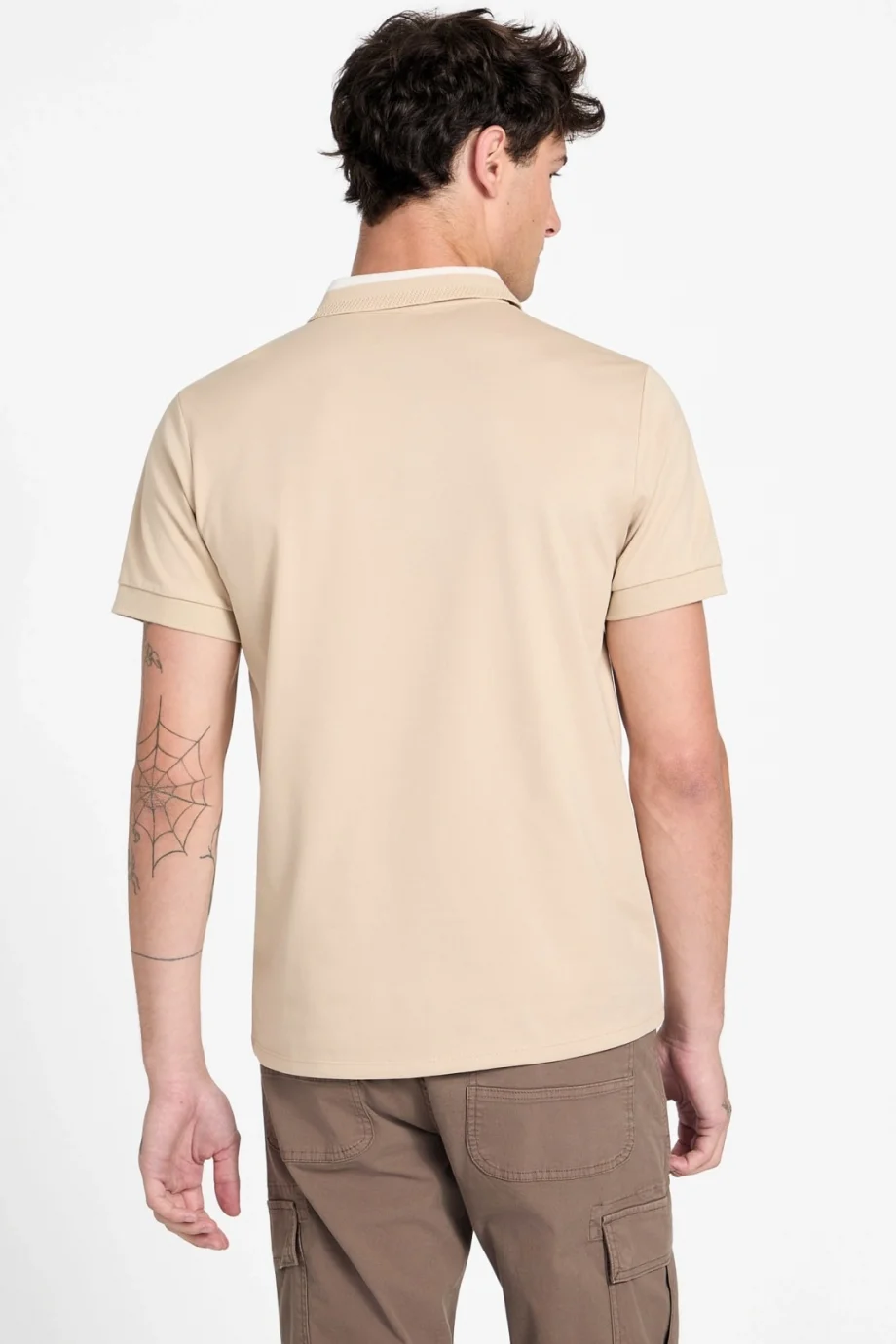 Guess Kısa Kollu Paul Guess Yakalı Polo Yakalı Erkek Kahverengi Polo T-shirt M6RP47KARS2-G1DR