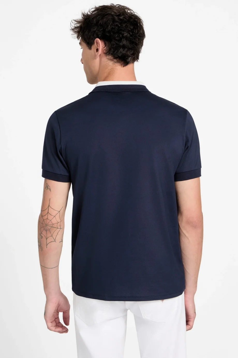 Guess Kısa Kollu Paul Guess Yakalı Polo Yakalı Erkek Lacivert Polo T-shirt M6RP47KARS2-G7V2