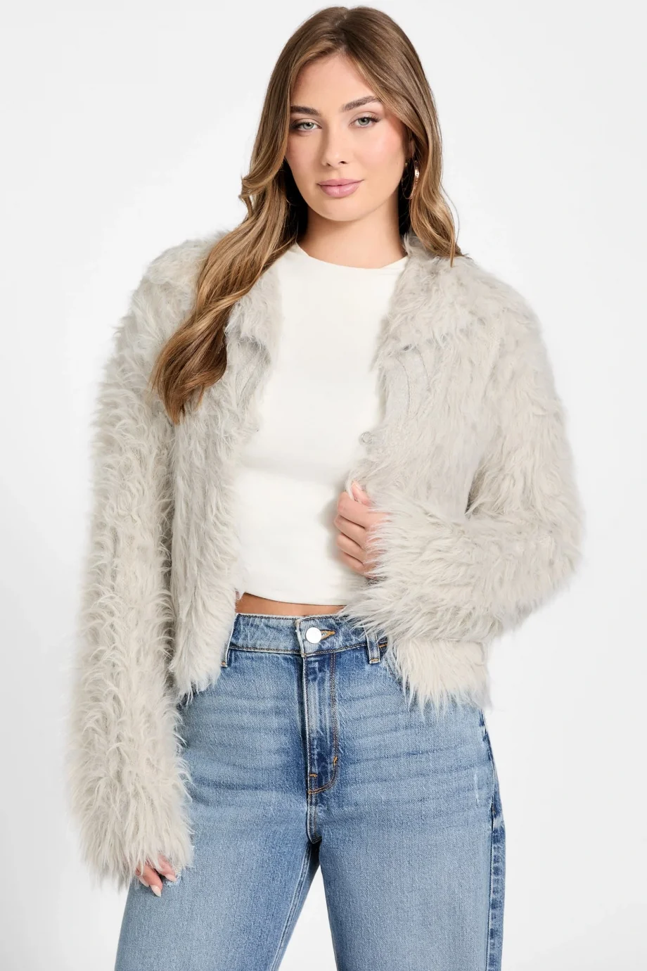 Guess Lara Kadın Bej Yün Karışımlı Triko W5BR60Z0880-F9AW