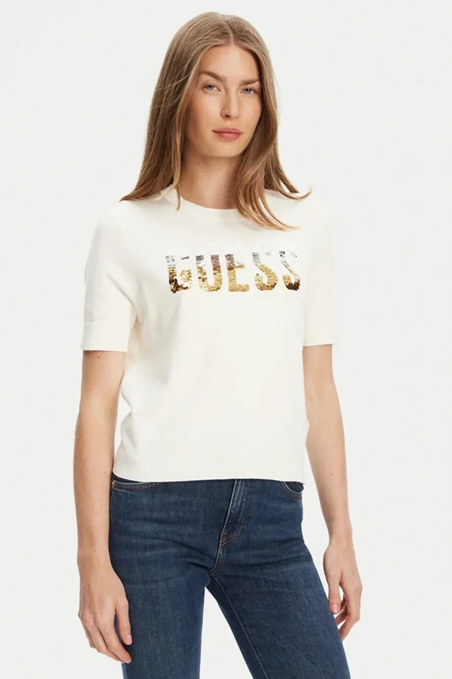 Guess Layla Kadın Beyaz Triko W5YR25Z2NQ2-G012