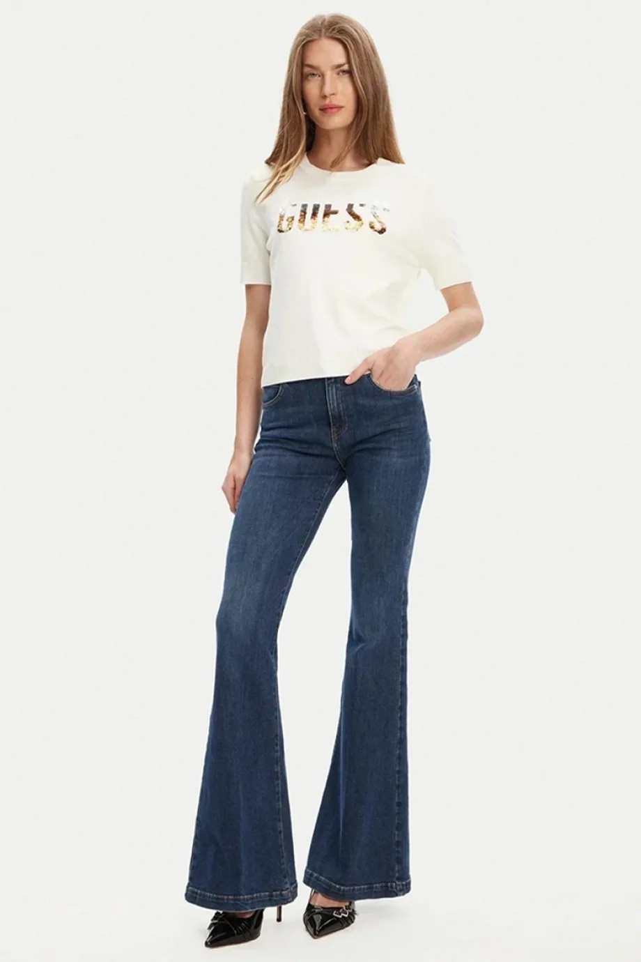 Guess Layla Kadın Beyaz Triko W5YR25Z2NQ2-G012