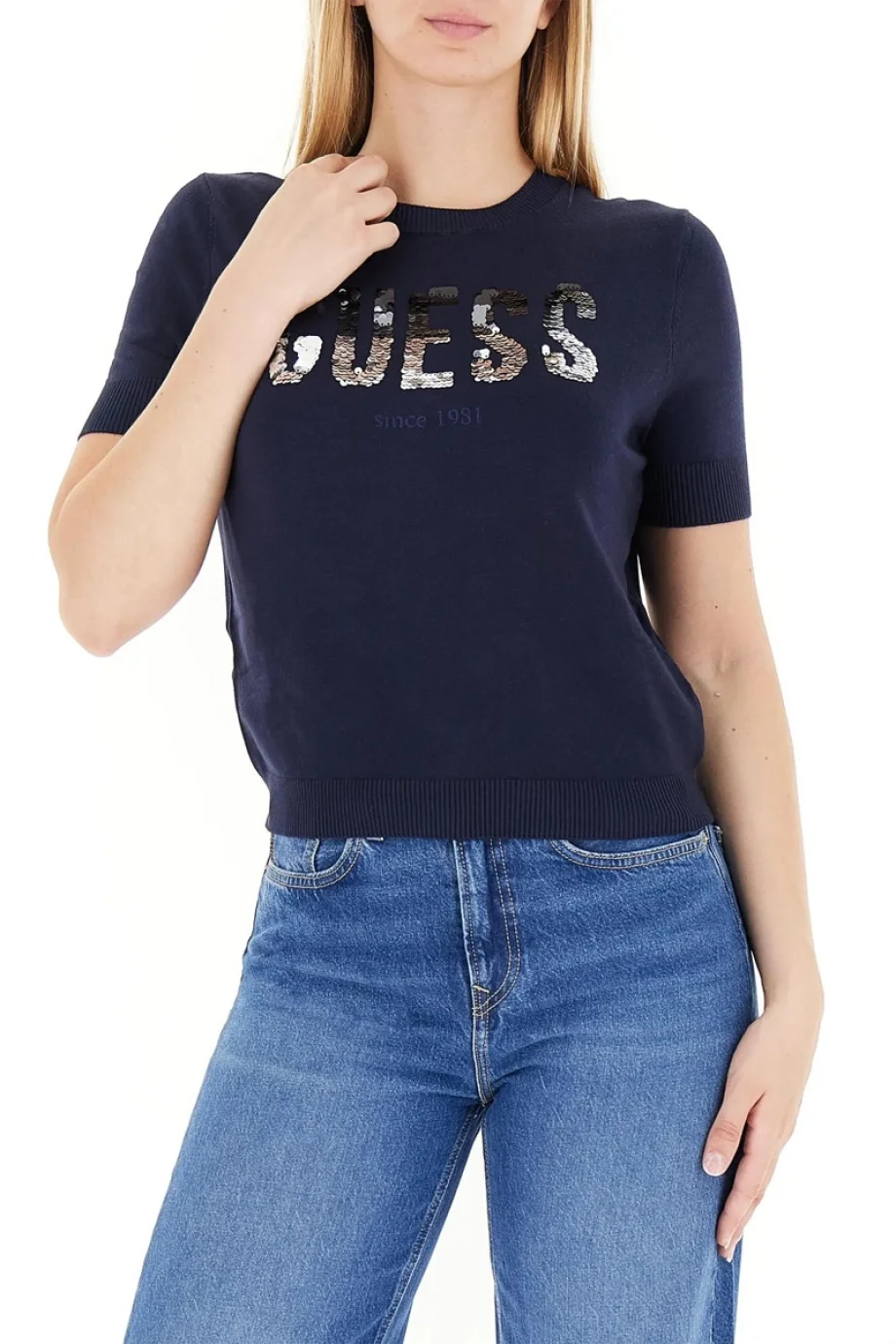 Guess Layla Kadın Lacivert Triko W5YR25Z2NQ2-G7V2