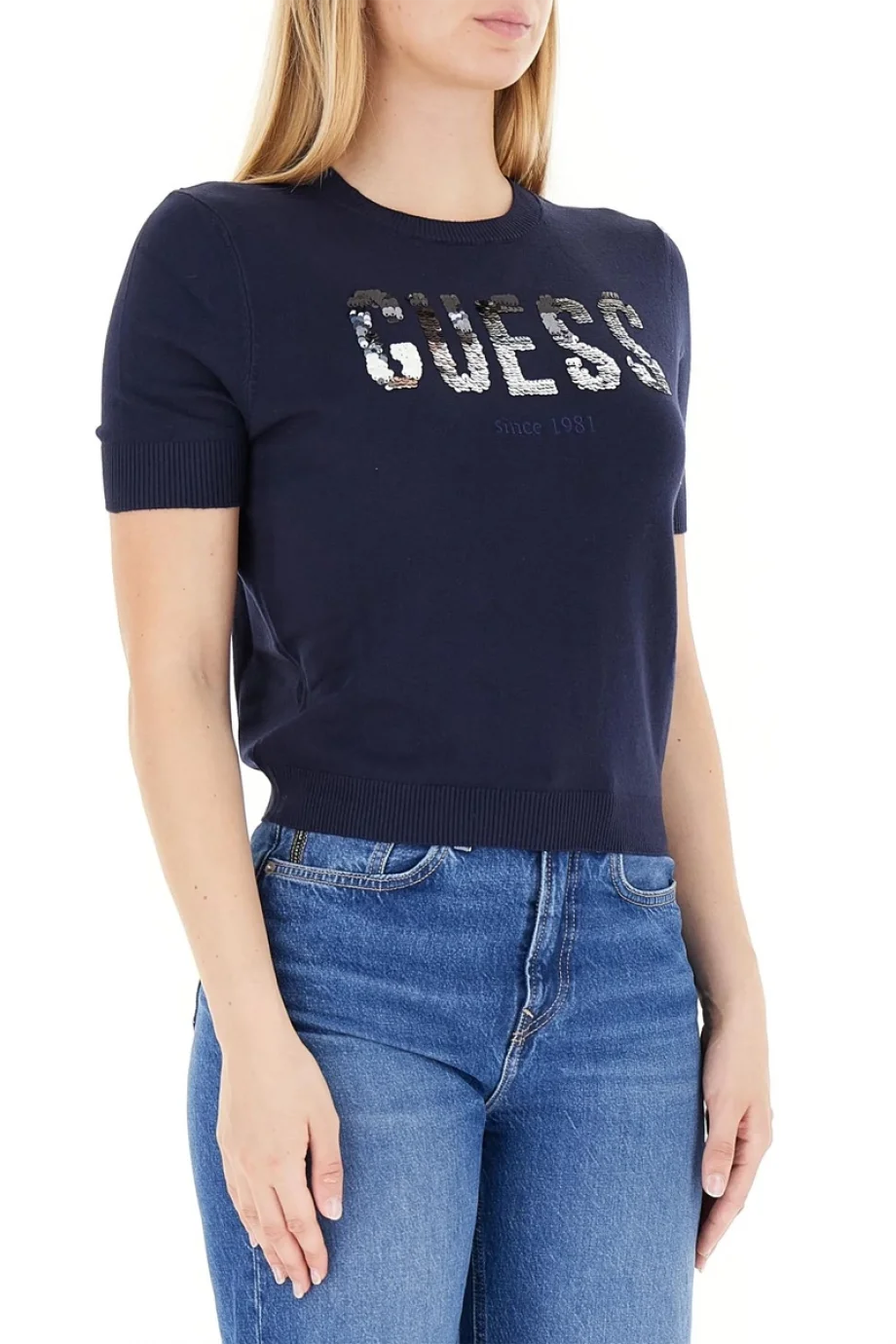 Guess Layla Kadın Lacivert Triko W5YR25Z2NQ2-G7V2