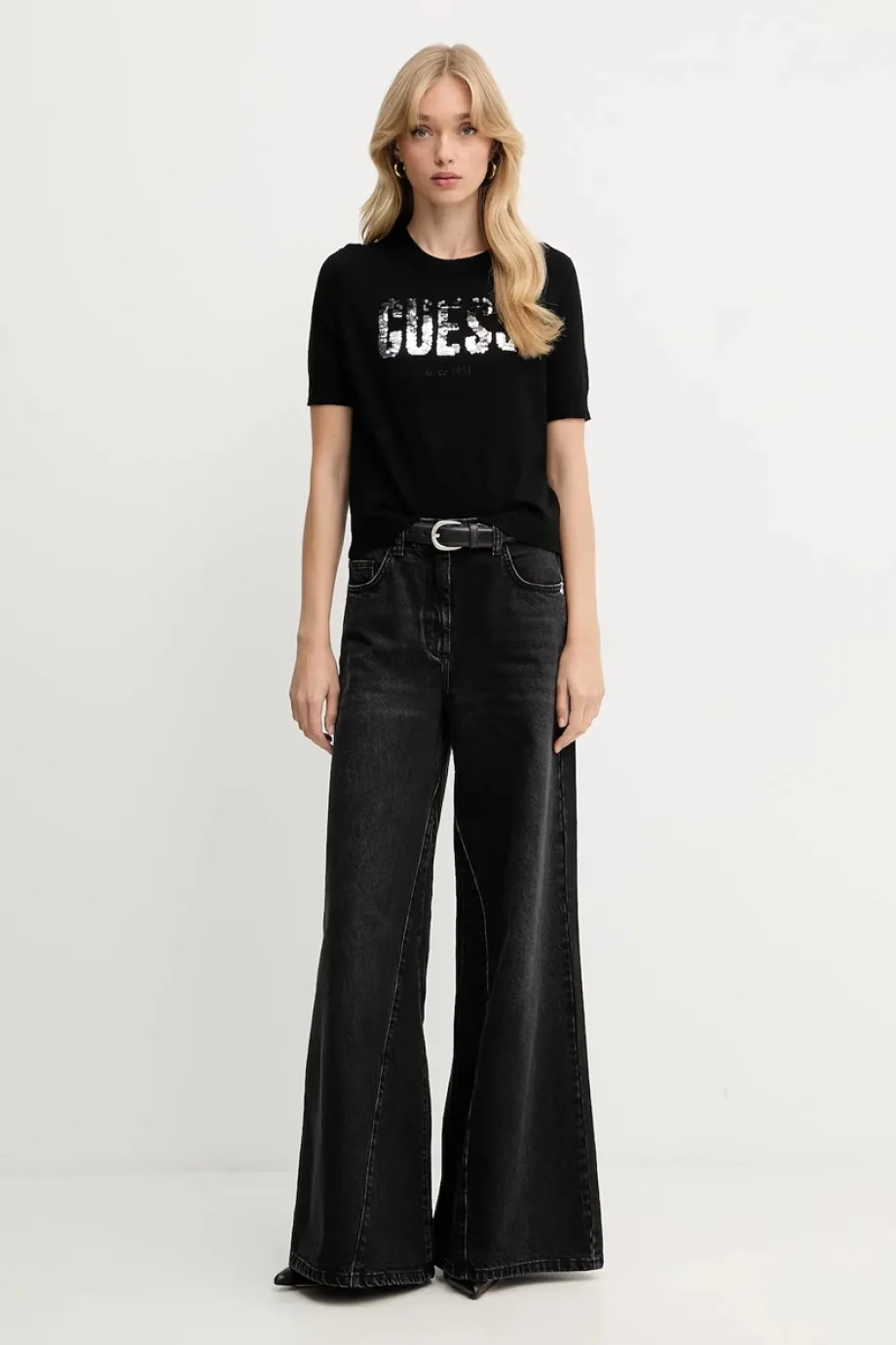 Guess Layla Kadın Siyah Triko W5YR25Z2NQ2-JBLK