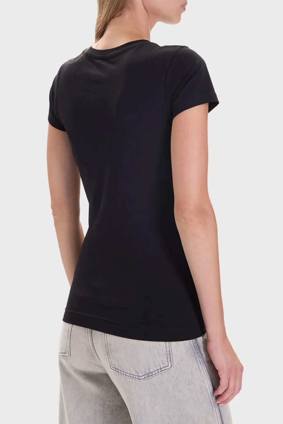 Guess Leo Kadın Siyah Slim Fit T-Shirt W5BI28J1314-JBLK