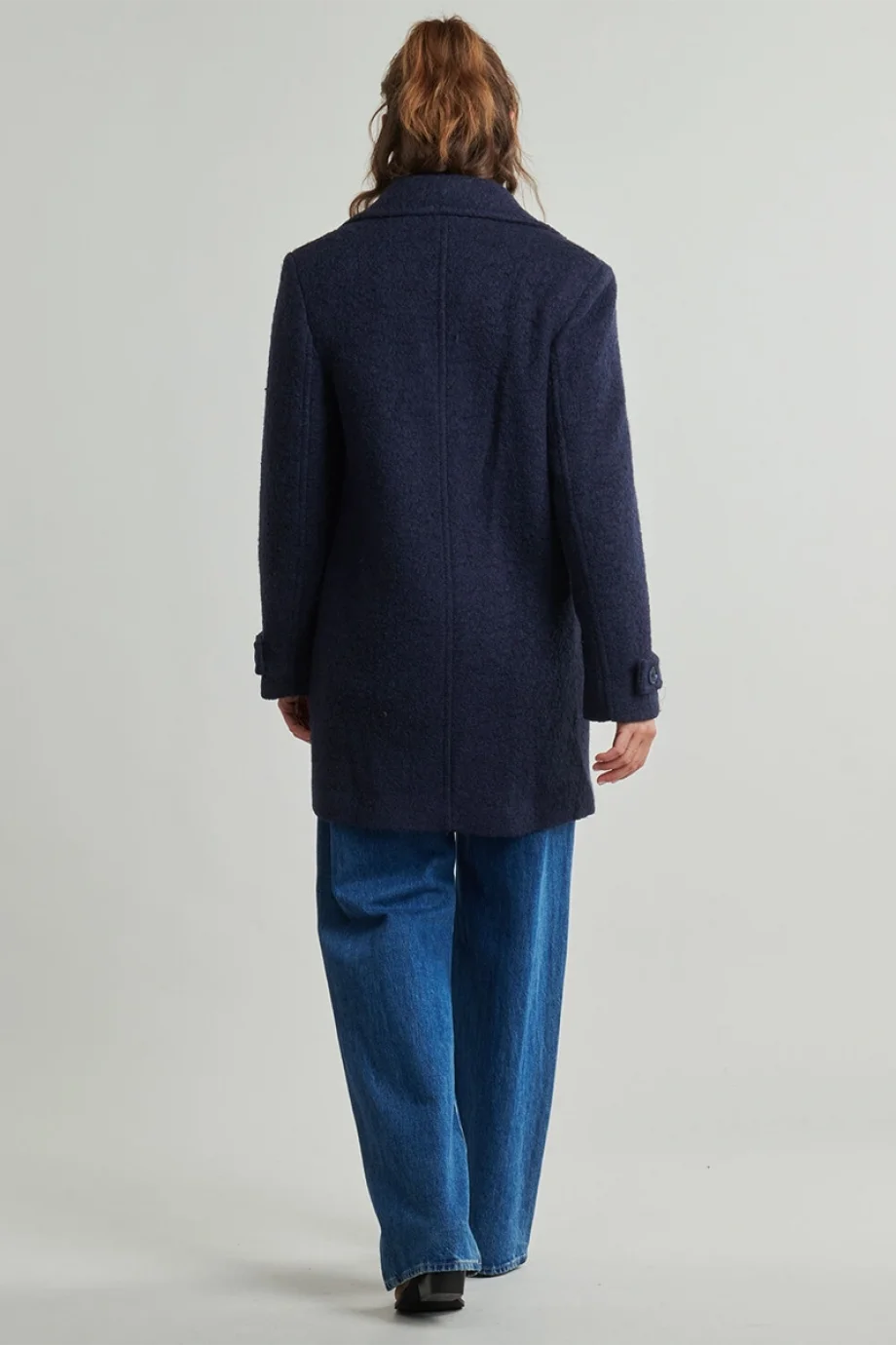 Guess Leona Kadın Mavi Yün Karışımlı Kaban W5BL22W5442-G77G