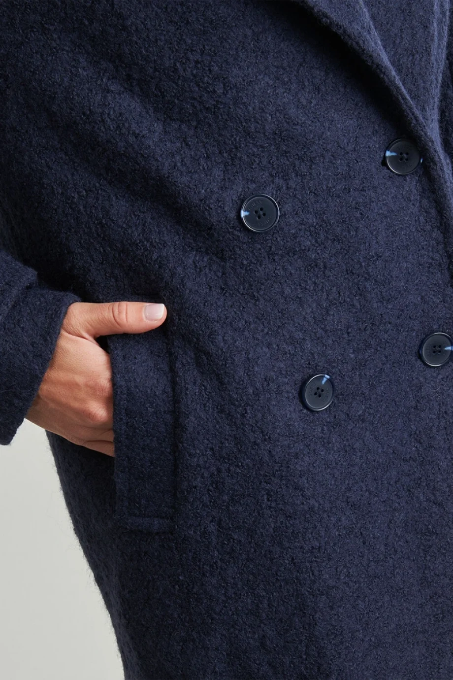 Guess Leona Kadın Mavi Yün Karışımlı Kaban W5BL22W5442-G77G