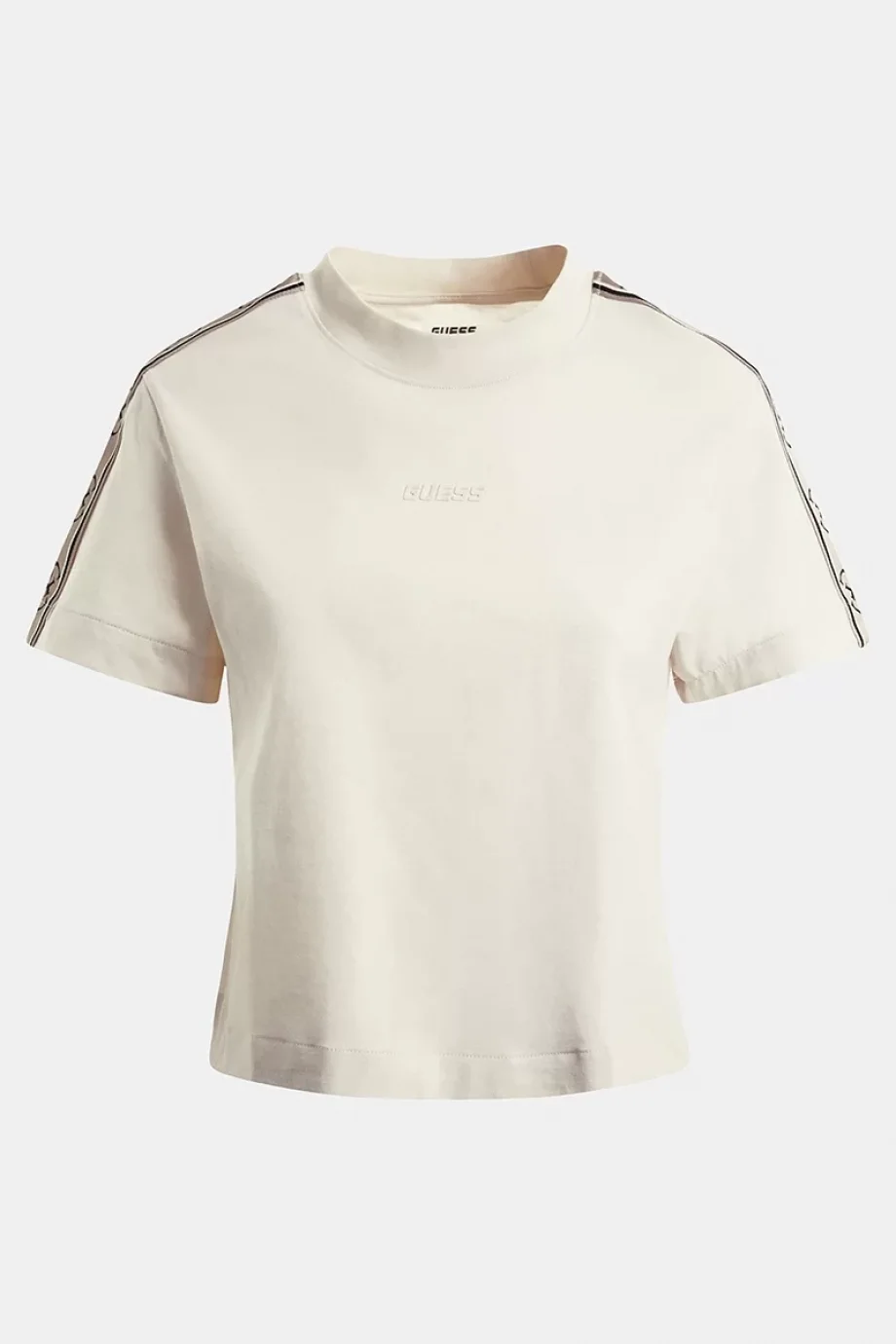 Guess BRITNEY CROP TEE Kadın Krem T-shirt V3RI08I3Z14-G6K5