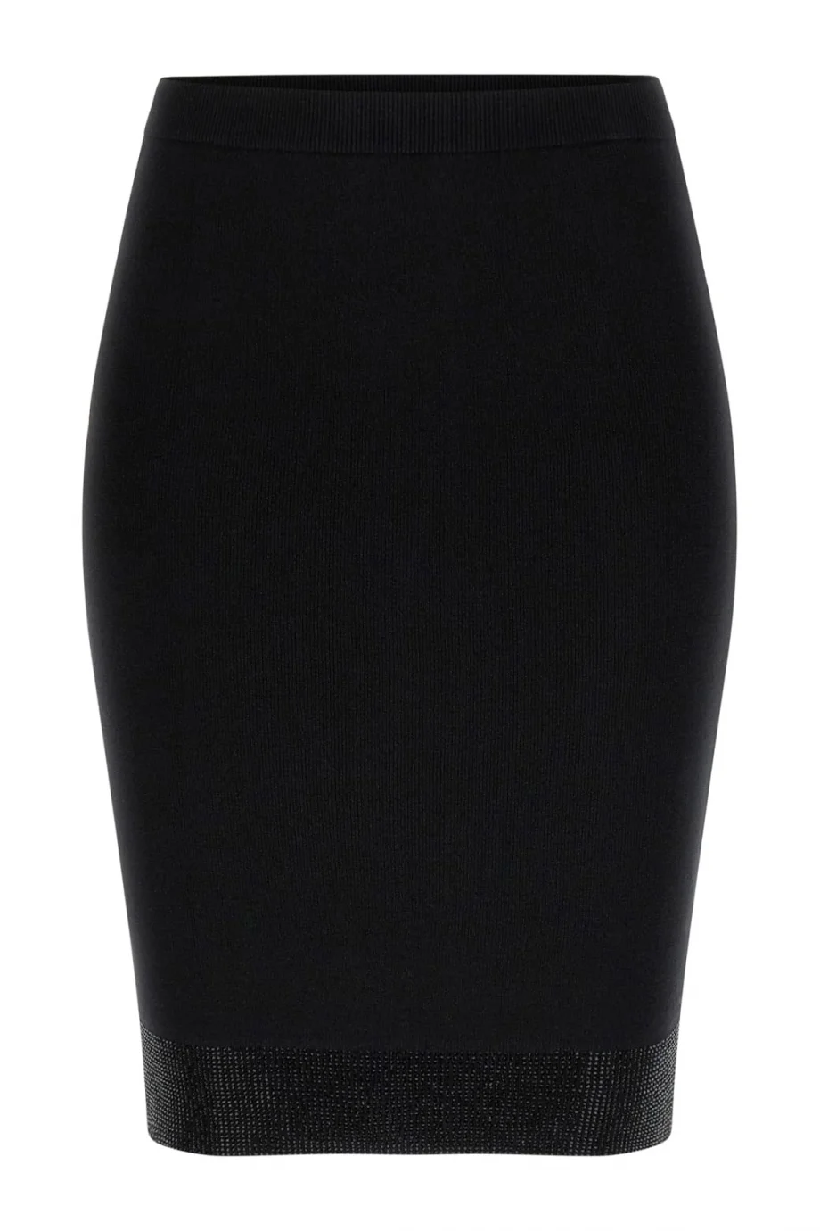 Guess Lucy Taş İşlemeli Triko Kadın Siyah Etek W6RD77Z4842-JBLK