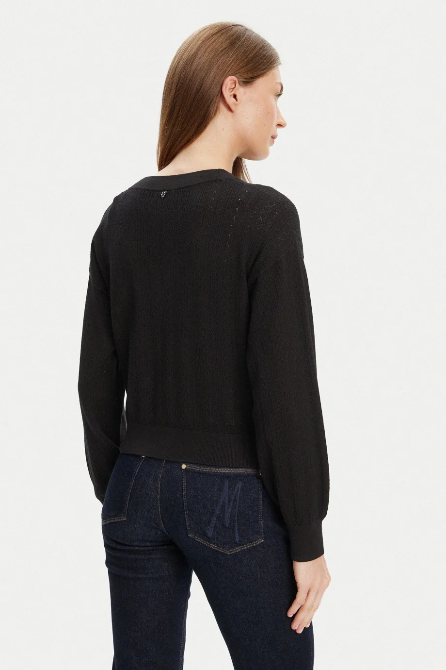 Guess Lyla Kadın Siyah Triko Hırka W5YR01Z2ZK2-JBLK