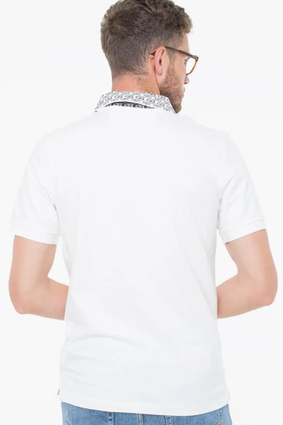 Guess Lyle Erkek Beyaz Slim Fit Polo T-Shirt M5YP60K7O64-G018