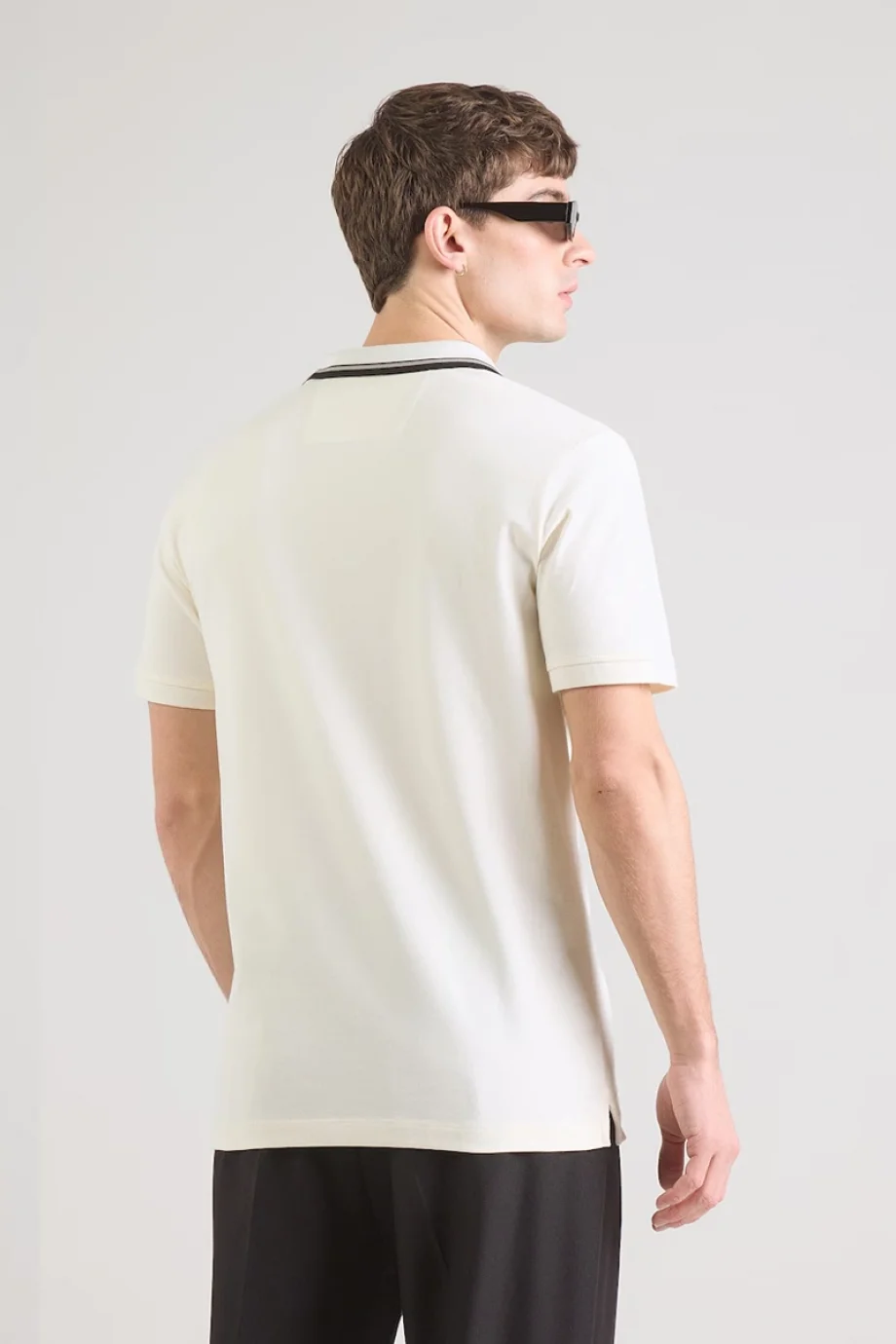 Guess Lyle Kısa Kollu Polo Yakalı Erkek Krem Polo T-shirt M6RP60K7O64-G291