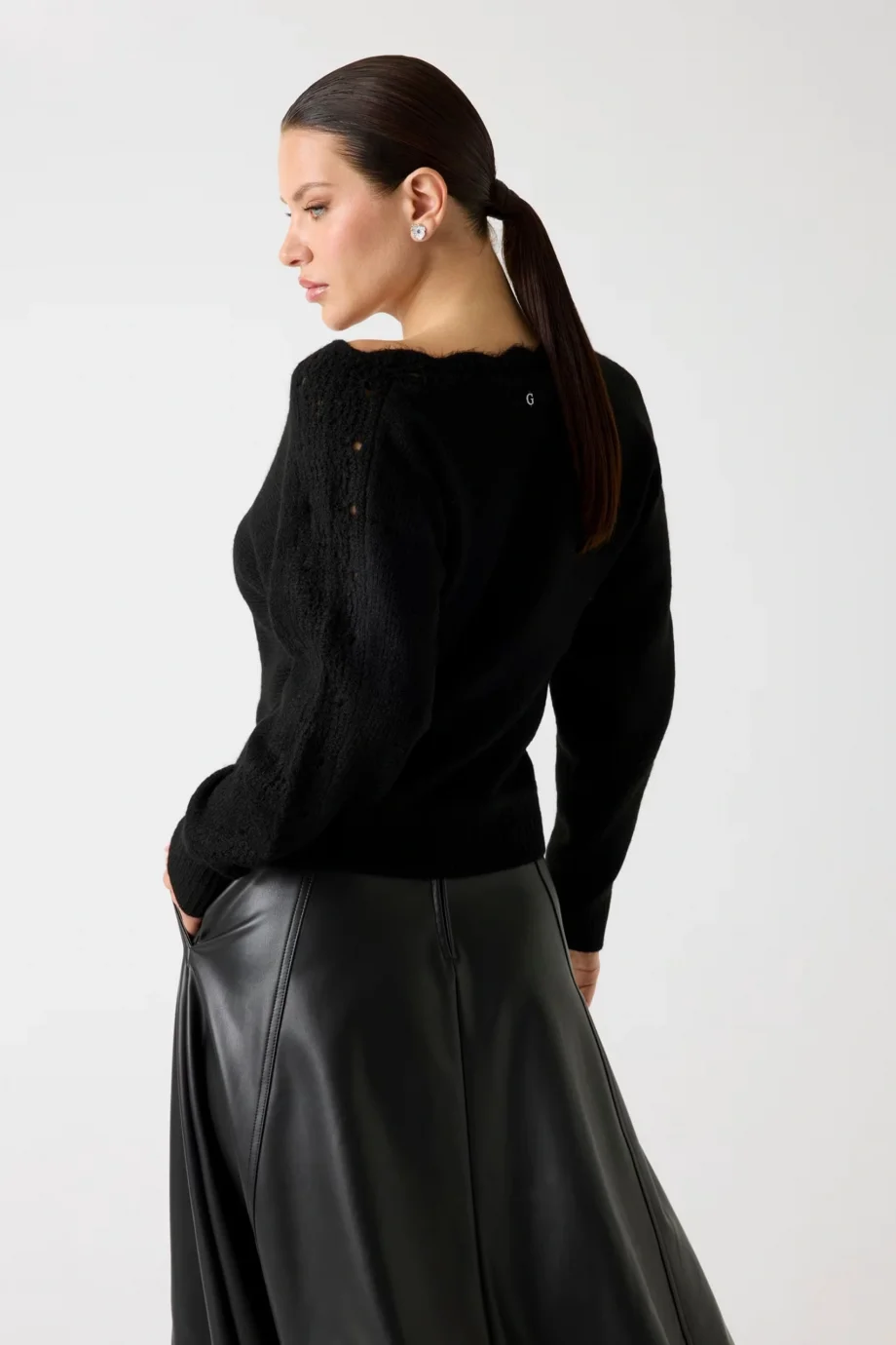 Guess Malorie Kadın Siyah Triko W5PR0WZ3B50-JBLK