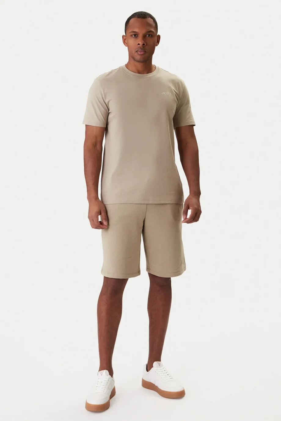 Guess Marzio Bisiklet Yaka Kısa Kollu Erkek Gri T-shirt Z6RI17I3Z14-G9I0