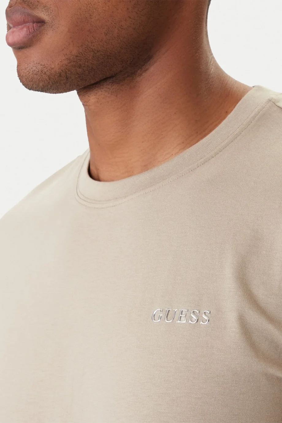 Guess Marzio Bisiklet Yaka Kısa Kollu Erkek Gri T-shirt Z6RI17I3Z14-G9I0