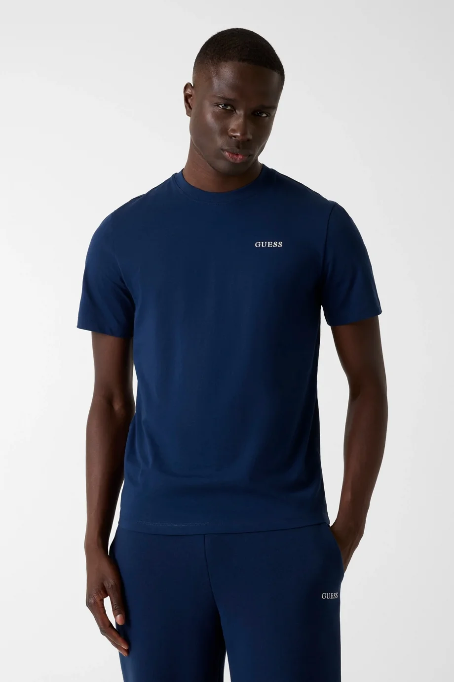 Guess Marzio Bisiklet Yaka Kısa Kollu Erkek Mavi T-shirt Z6RI17I3Z14-G7R1