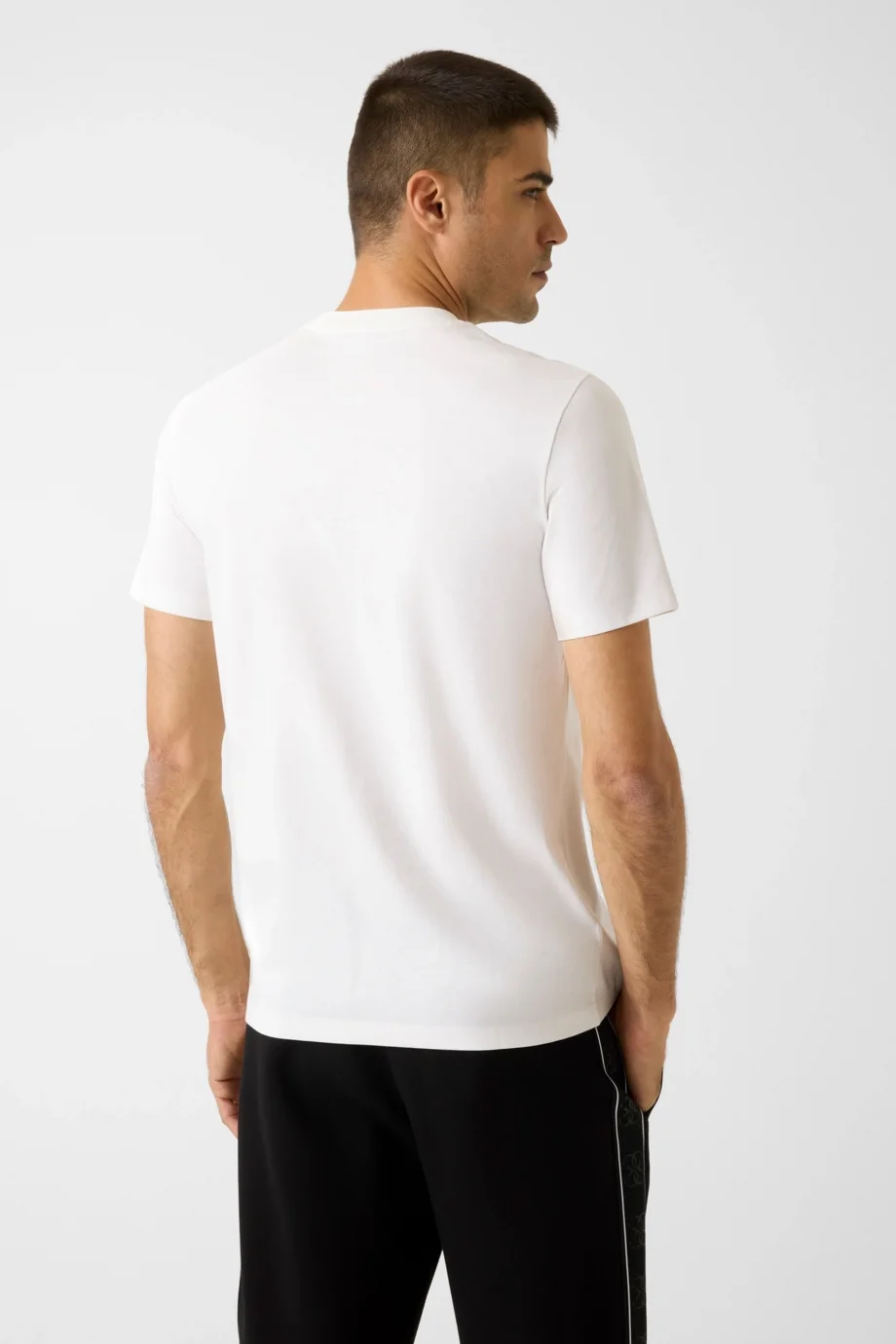 Guess Maska Bisiklet Yaka Kısa Kollu Erkek Beyaz T-shirt Z6RI15I3Z14-G018