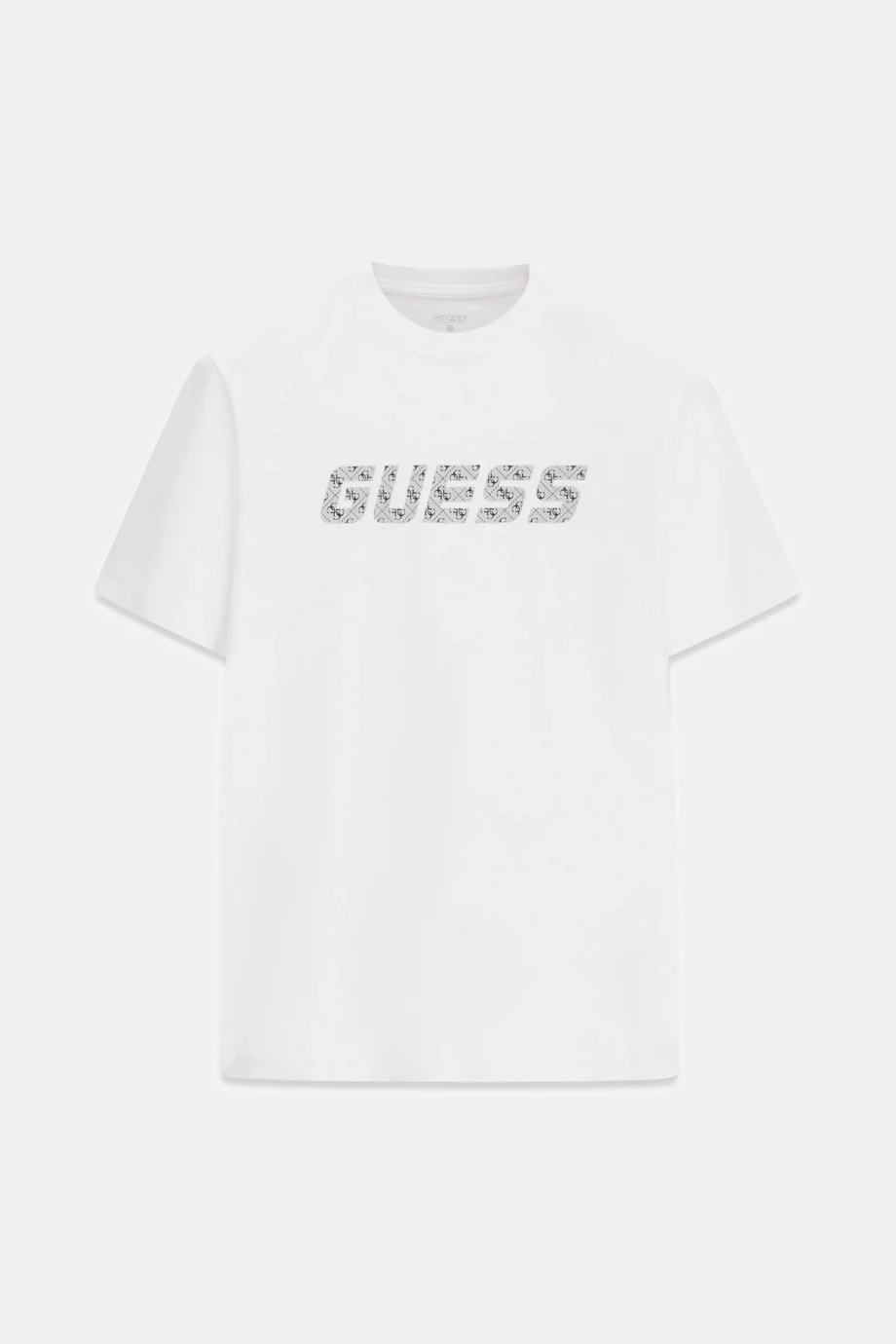 Guess Maska Bisiklet Yaka Kısa Kollu Erkek Beyaz T-shirt Z6RI15I3Z14-G018