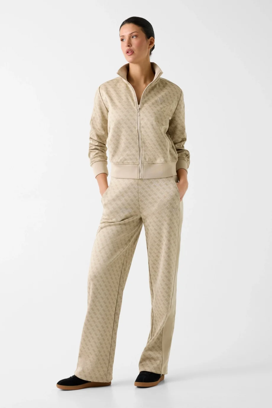 Guess Maya 4G Geniş Paça Kadın Çok Renkli Eşofman Altı V6RB09K2042-FNN0