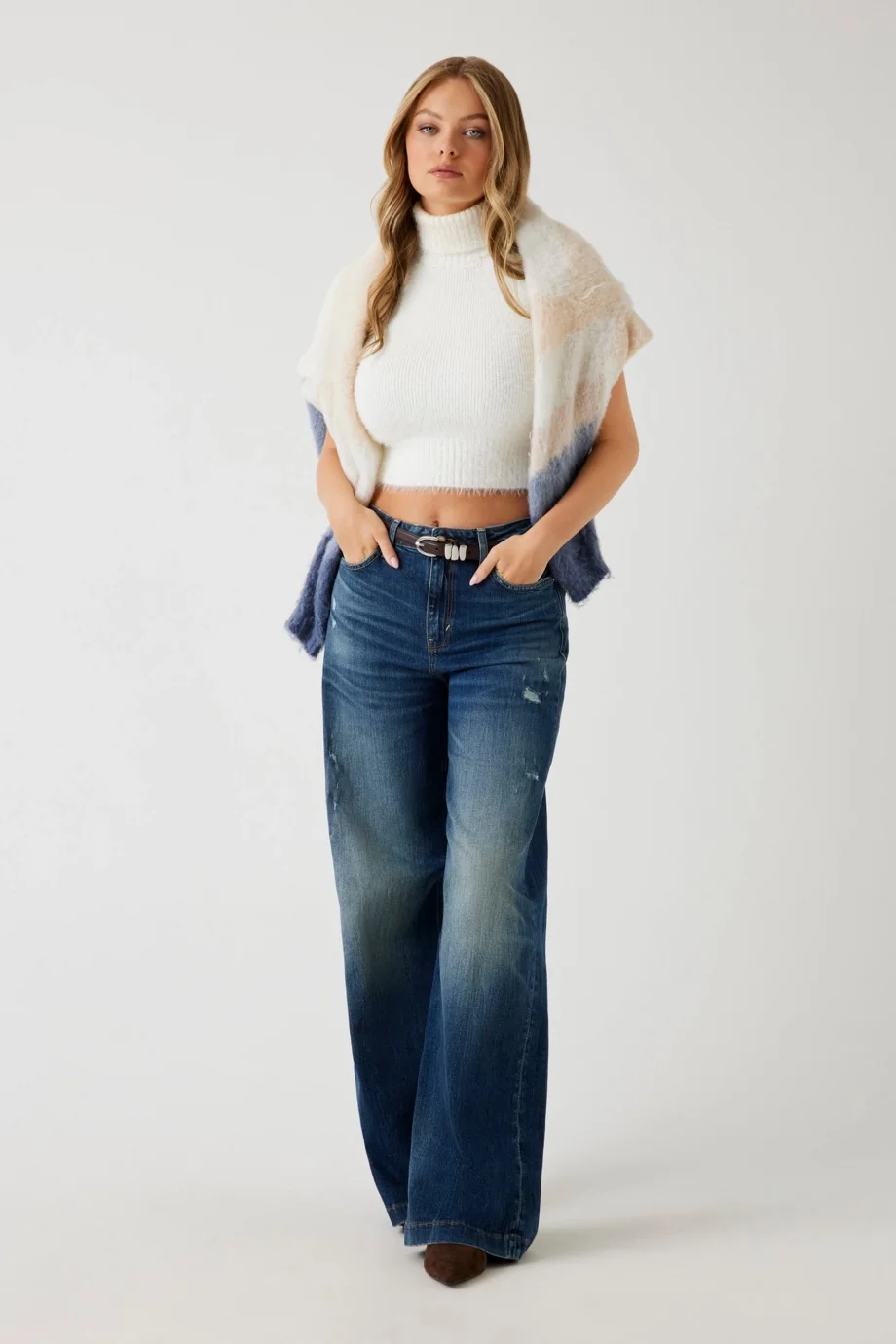 Guess Mei Kadın Beyaz Triko W5BR57Z3BH0-G1O6