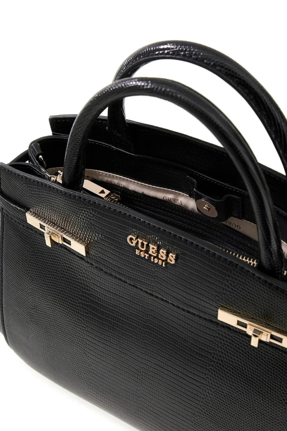 Guess Melinda Üç Bölmeli El ve Omuz Kadın Siyah El Çantası HWKL9933060-BLA