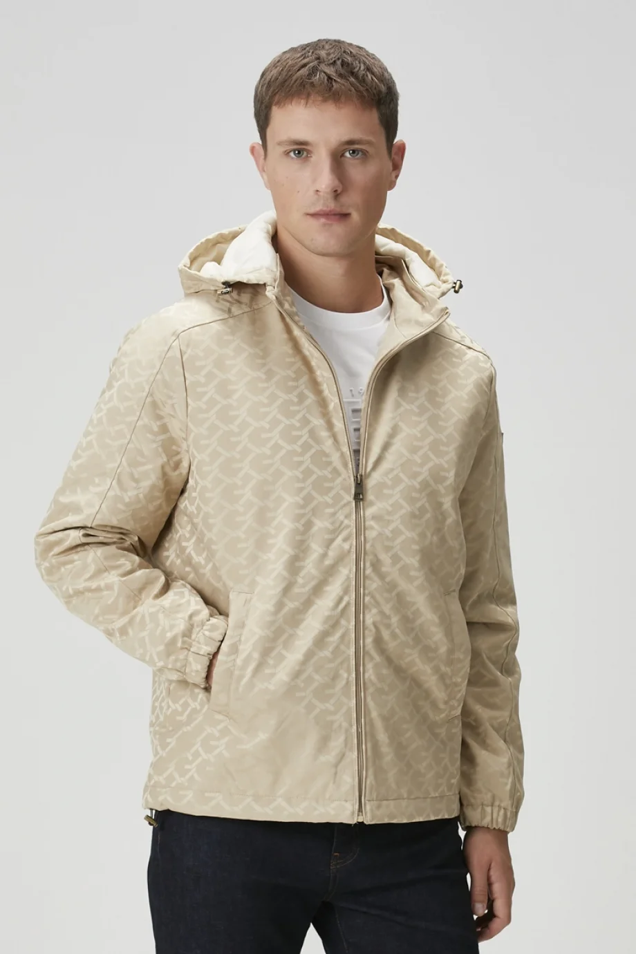 Guess Monogram Erkek Çok Renkli Rüzgarlık M5YL14WHEW2-FNEH