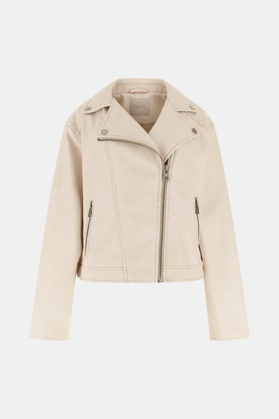 Guess Nada Vintage Biker Kadın Kahverengi Ceket W6RL09WH1X0-G1FG