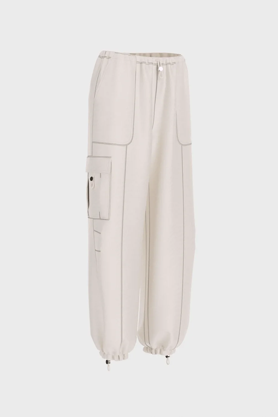 Guess Nat Kargo Kadın Beyaz Eşofman Altı V6RB16WL232-G027