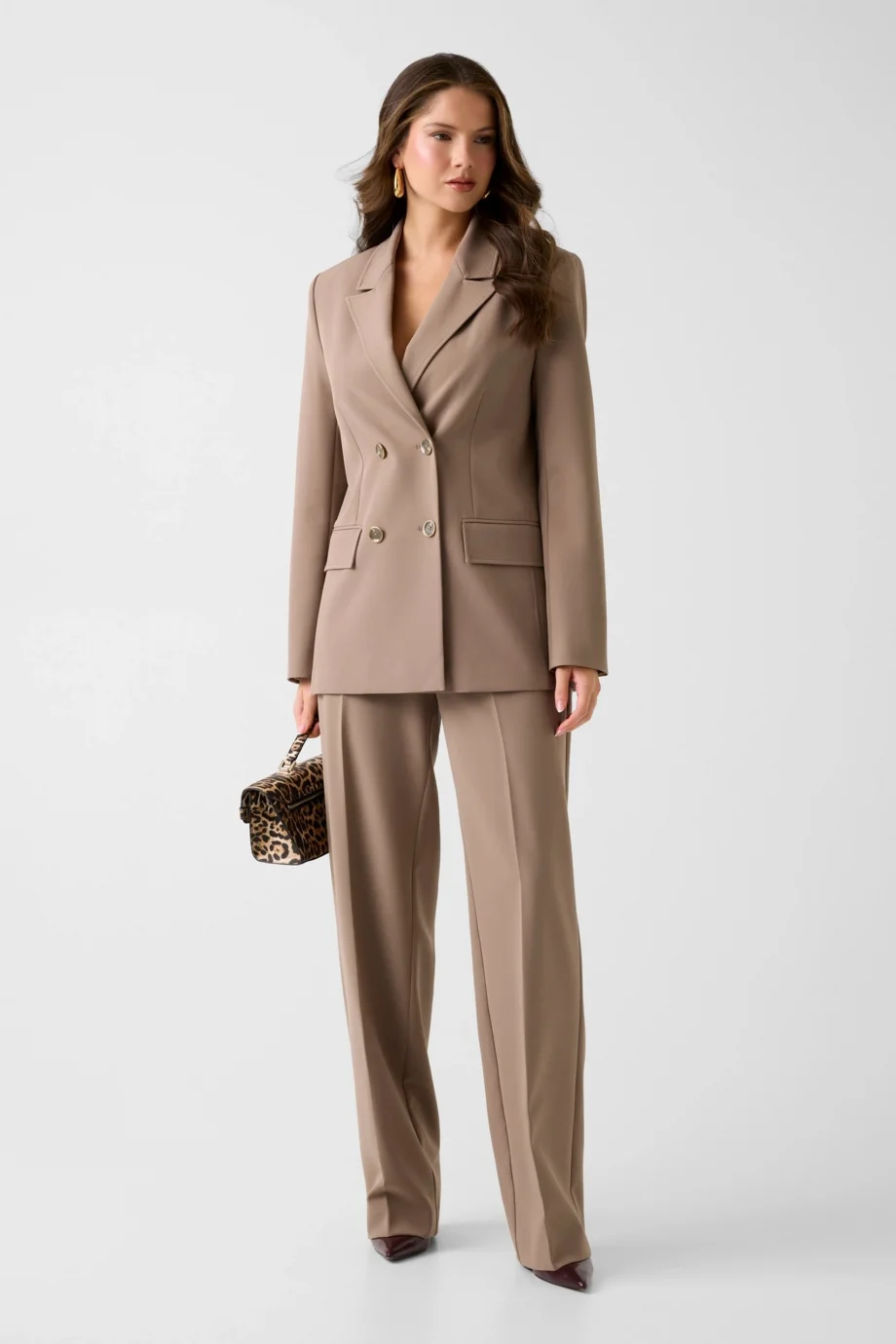 Guess Nausica Geniş Paça Kadın Kahverengi Pantolon W6RB02WH9Y2-G1EC