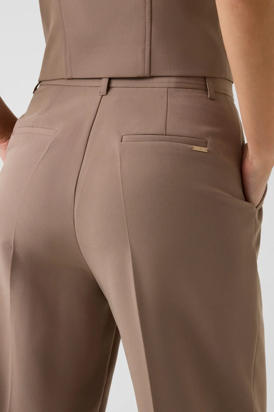 Guess Nausica Geniş Paça Kadın Kahverengi Pantolon W6RB02WH9Y2-G1EC