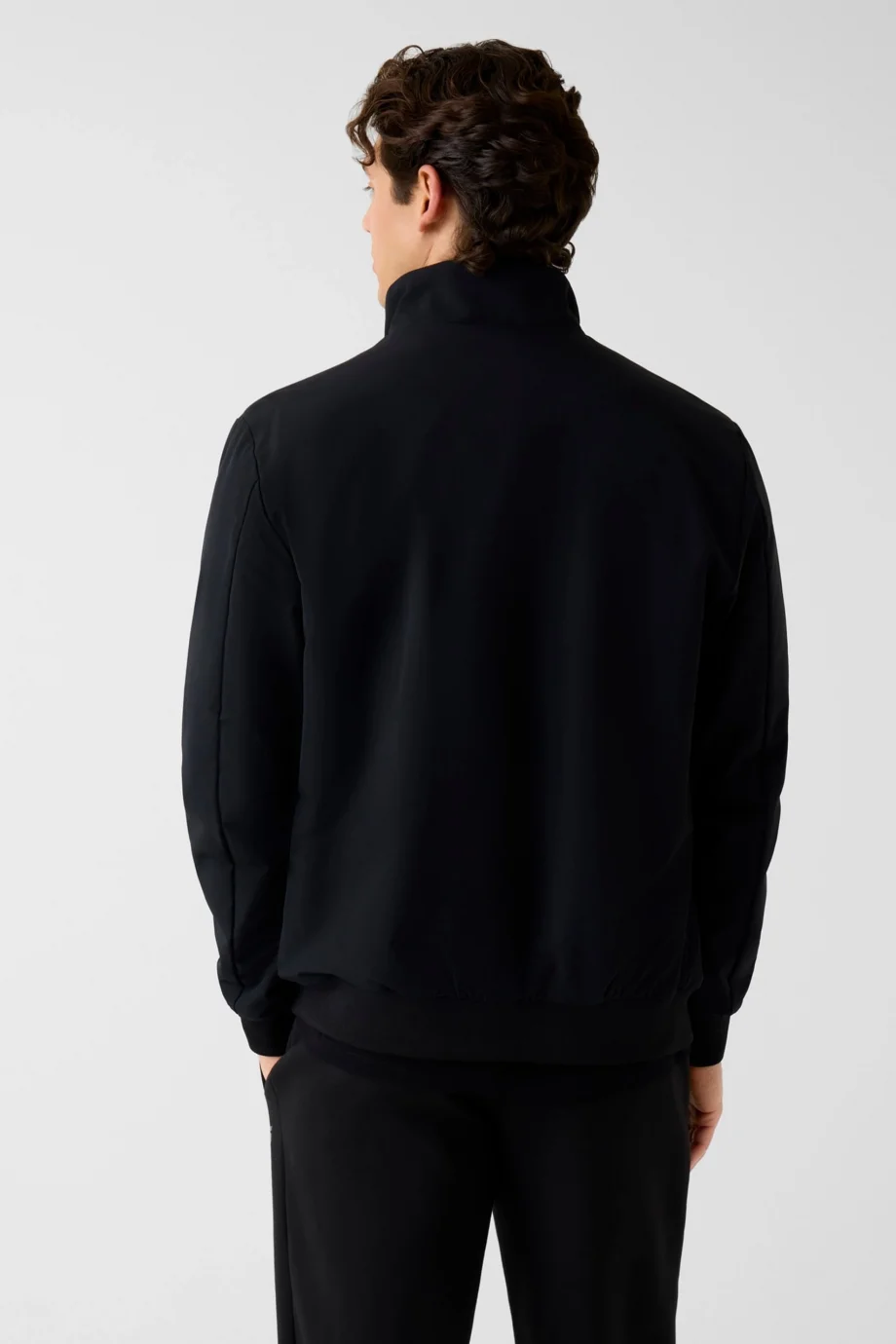 Guess Neka Fermuarlı Erkek Siyah Ceket Z6RL03WK172-JBLK