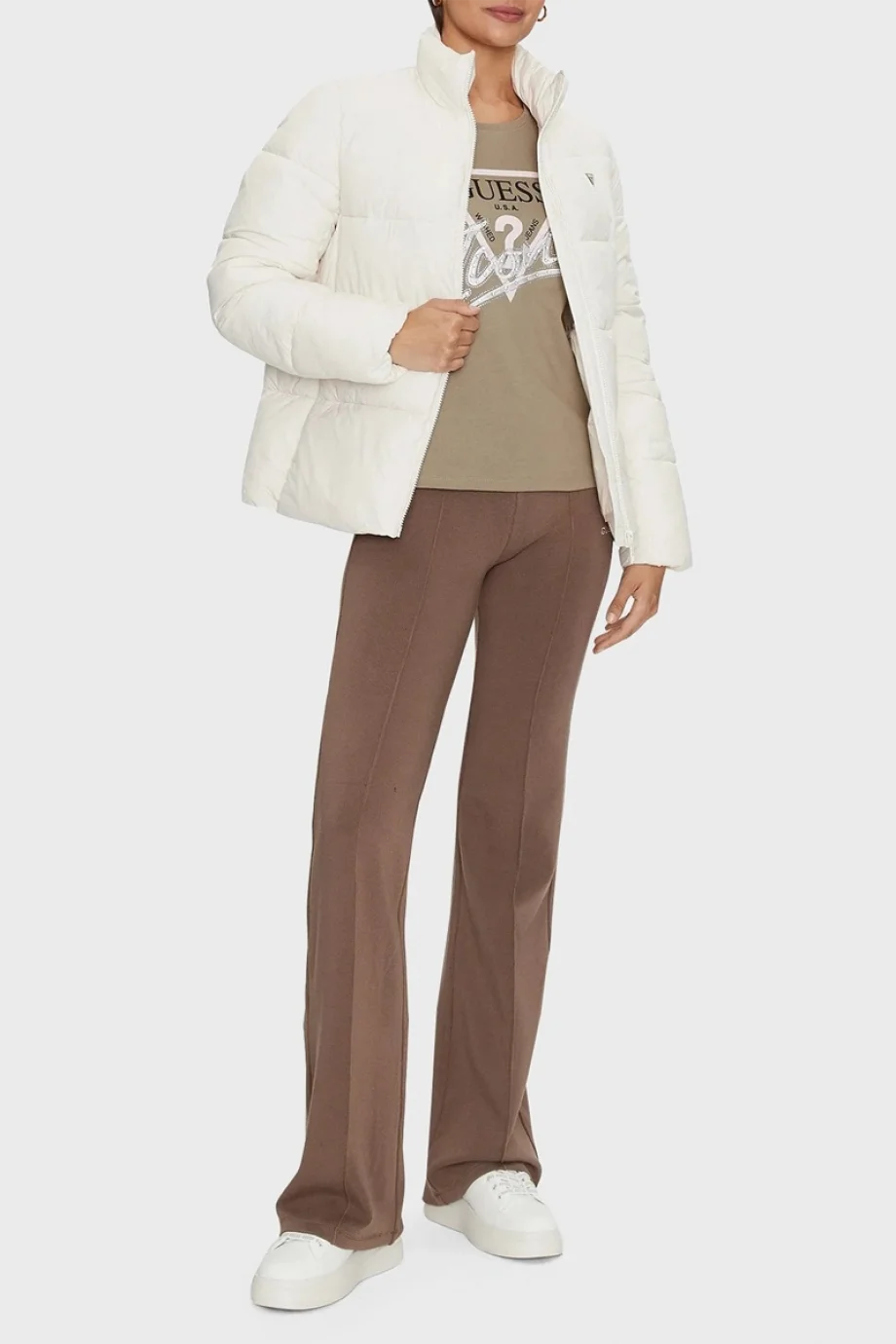 Guess New Claudia Kadın Beyaz Aktif Mont V4YL03WFUD0-G1O6