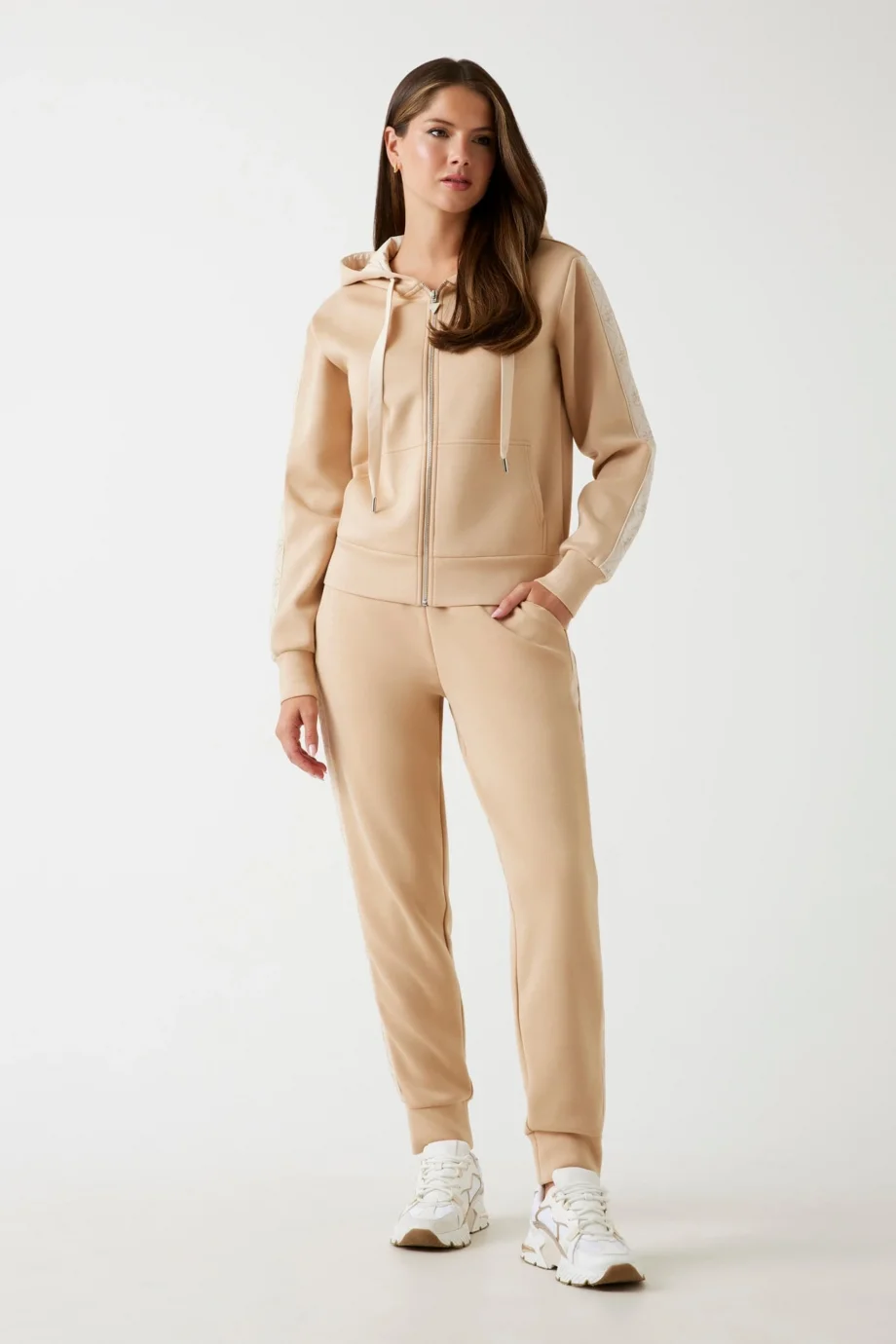 Guess New Victoire Kadın Krem Scuba Pantolon W5YB11KBYE2-A11T